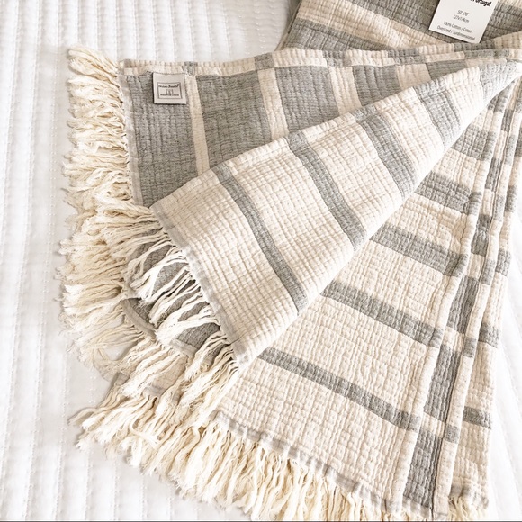 100% Cotton Texteis Penedo Fine Throw Blanket - Picture 3 of 10